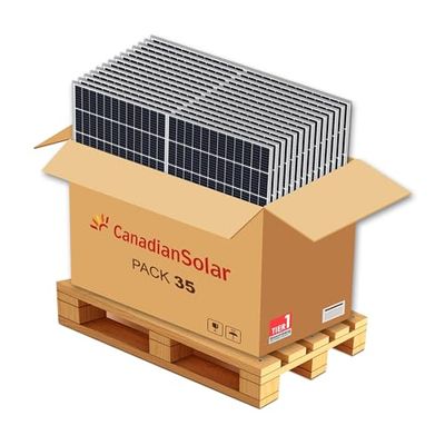 Panel Solar Canadian HiKu6 Mono PERC 455Wp Marco Negro, X 35 Unidades