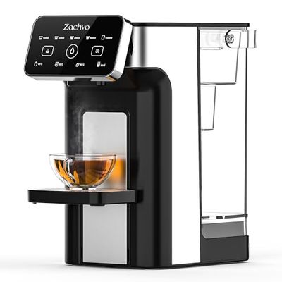 ZACHVO Hot Water Dispenser KEI906 – 2600W Fast Heating, 4 Temperature Levels, 5 Water Volumes, 3L Removable Tank, Compact Design for Kitchen, Office & Home (Filter NOT Included)