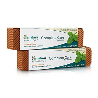 Himalaya Botanique Simply Mint Complete Care Toothpaste| Refreshing Mint Flavour | Strong Teeth | Healthy Gums and anti-inflammatory | Fresh Breath -150g (Pack of 2)