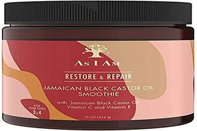 As I Am Jamaican Black Castor Oil Smoothie Crema G/16oz, Único, 454 Gramo