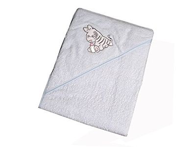 Kuli-Muli 5209 Zebra 100/100 - Toalla con capucha, color azul