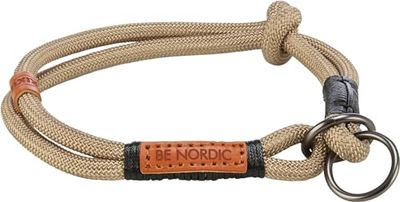 TRIXIE Collare per cani BE Nordic S-M Sabbia/Nero – Comodo collare per cani di piccola e media taglia con limitatore di trazione – Robusto ed elegante – 17264