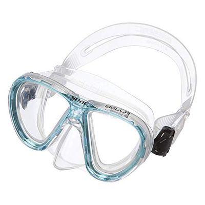 SEAC Bella, Masque de Snorkeling pour Enfants, avec Jupe Hypoallergénique et Vitres de sécurité