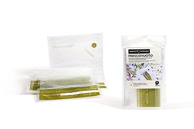 Perfetto Kitchen 29004 Vacuum Bags, Polyamide/Polyethylene, Transparent/Green