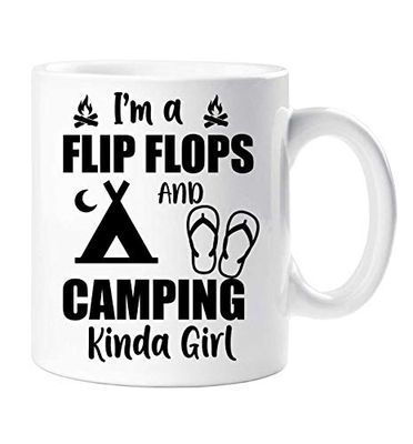 60 Tweede Makeover I'm A Flip Flops en Camping Kinda Girl Mok Vriend Camper Gift