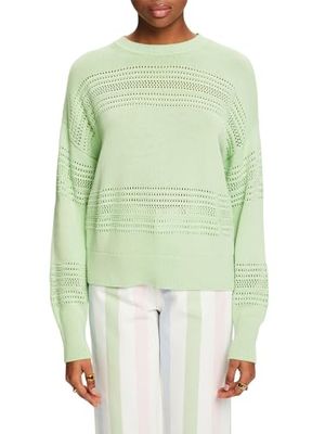 ESPRIT 034ee1i306 Maglione, 330 Light Green, M Donna