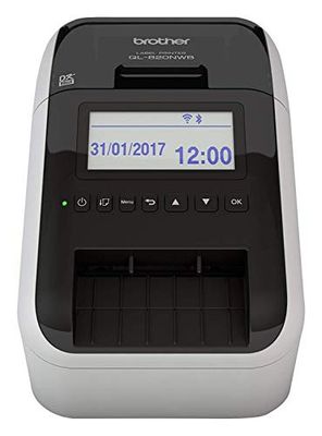 Brother Ql820Nwbua1 2-Kleuren Labelprinter Met Wi-Fi, Bekabelde Netwerkaansluiting, Bluetooth, Airprint En Lcd Scherm