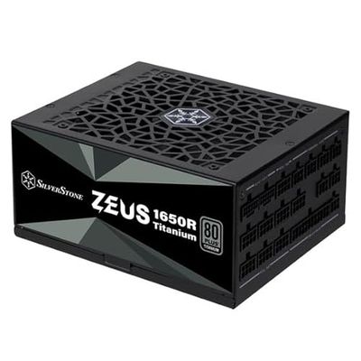 SilverStone Technology ZEUS 1650R Titanium, 80 PLUS-Titanium-1650-W-ATX-3.1- und vollständig modulares PCIe-5-ATX-Netzteil, SST-ZU1650R-TM