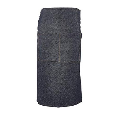 Genware Unwashed Denim Waist Apron 90 x 70cm - Denim Waiters Apron, Denim Apron