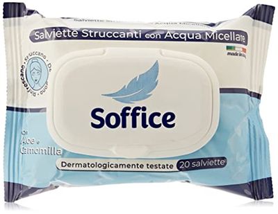 Salviette Struccanti Viso E Occhi Con Acqua Micellare - Struccante Completo In Salviettine, 20 Pz - Ideale Per La Rimozione Del Make-Up!