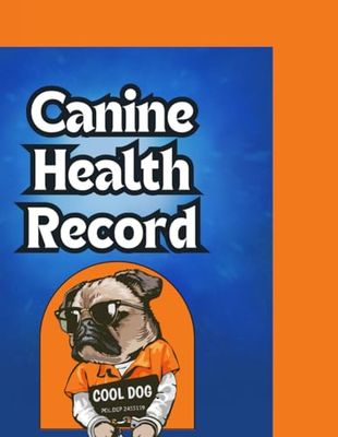 Canine Health Record: 8.5" x 11" Dog Health Record Book for Dogs & Puppy Vaccination Shot Record, Puppies Pet Medical Health Record for Canine, (103 Pages)