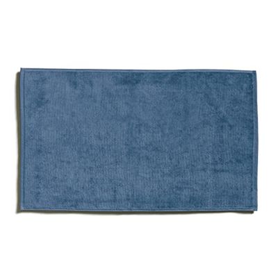 Möve Bamboo Luxe - Tappetino da bagno, 50 x 80 cm, 50% cotone, 50% viscosa, in cellulosa di bambù, colore: Blu