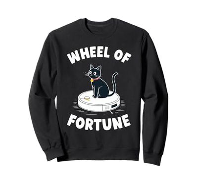 Wheel Of Fortune Robot Vacuum Cleaner Funny Cat Sweatshirt