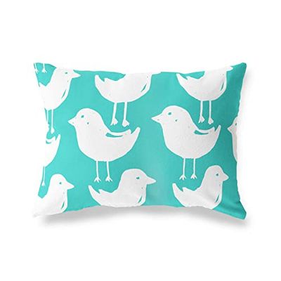 BonaMaison dekorativt kuddöverdrag, turkosvit prydnadskuddöverdrag, heminredning örngott för vardagsrum, soffa, sovrum, storlek: 45 x 60 cm - designad och tillverkad i Turkiet