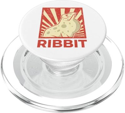 Ribbit Frog Noise - Divertido anfibio retro PopSockets PopGrip para MagSafe