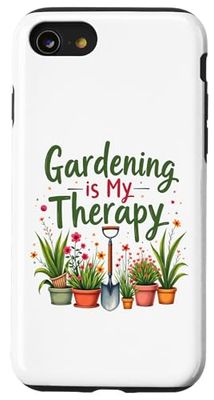Il giardinaggio è la mia terapia Giardiniere Giardiniere Divertente amante delle piante Custodia per iPhone SE (2020) / 7 / 8