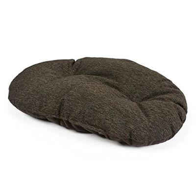 Duvoplus Cuscino ovale cucito King Brown 105 x 70 x 12 cm, colore: Marrone cotone