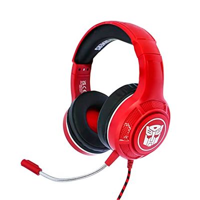 OTL Technologies TF0934 Transformers Pro G4 Wired Gaming Headphones Red