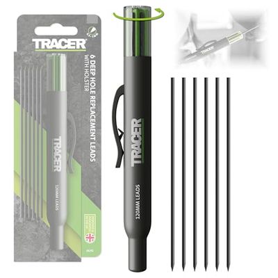 TRACER 6 x zamienny dozownik ołowiu (w tym 4 x 2B ciemnografitowe przewody zamienne i 2 x żółte alternatywne przewody)