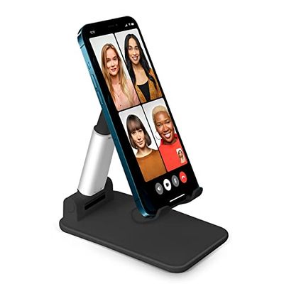 SBS Porta cellulare da tavolo, supporto pieghevole da scrivania, per smartphone, tablet fino a 12" ed eReader