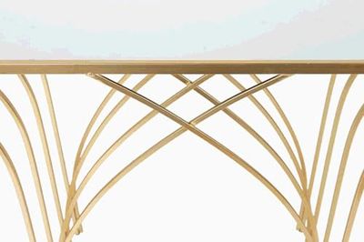 SET 2 CONSOLAS METAL MARMOL 100x30x75 91x26x66CM