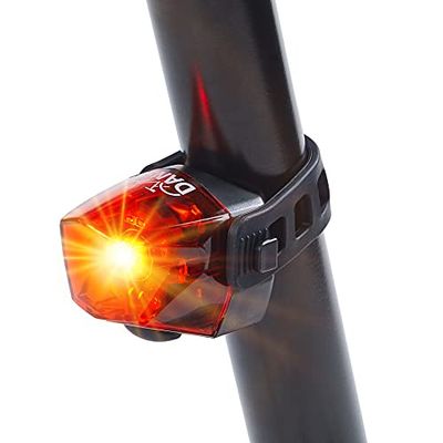DANSI Luz traseira LED para bicicleta, recarregável, homologada por StVZO, luz traseira para bicicleta, luz traseira para bicicleta