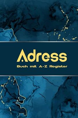 Adressbuch: Klein Telefon und Kontaktbuch zum Eintragen für Adressen mit A-Z Register