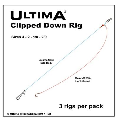 ultima Clip Rig Sea Unisex-Adult, Clear/Sand, 2