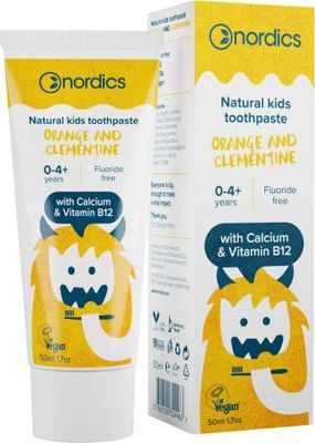 Naranja y Clementina Pasta de Dientes Vegana Infantil