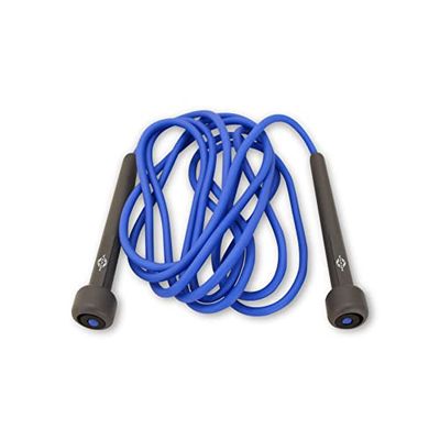 Nivia Trainer Skipping Rope for Men & Women (Blue, Free Size - Adjustable) | Material - Polyvinyl Chloride | For Cardio Workout, Warmup, Weight Loss, Training | Jump Rope for Exercise | Exercise Rope