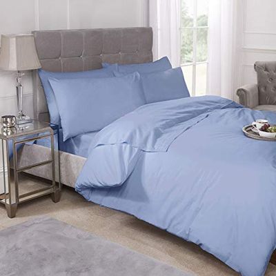 Emma Barclay 180 Thread Count Percale Duvet Set in Blue - Single Bed