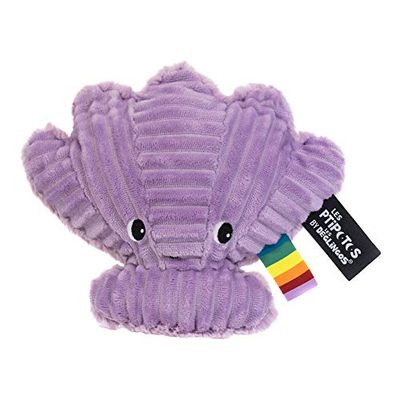 Ptipotos - Peluche a forma di conchiglia, motivo: Déglingos malva