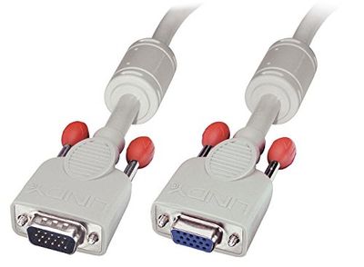 VGA-kabel M/F, cool grå, 10 m