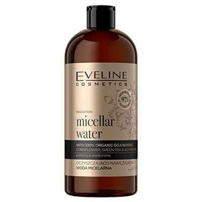 Eveline Cosmetics Organic Gold Agua micelar purificante e hidratante, 500 ml