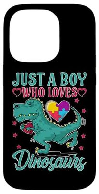Solo un ragazzo che ama i dinosauri Custodia per iPhone 14 Pro