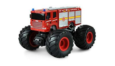 Amewi 22481 Monster brandweertruck 1:18, afstandsbediening, led, verlichting, geluid, RTR rood