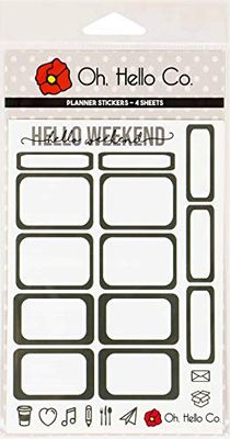 OH HELLO CO. Planner Stickers Greys, One Size