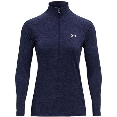 Under Armour Dames Tech Twist Half Zip Long Sleeve Trui Warmup Tops