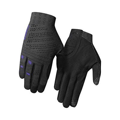 Giro Women's Xnetic W Cyclocross Downhill/Freeride MTB Trail Gloves, Titanium/Electric Purple, XL