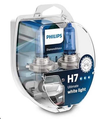 AMPOULES DE PHARE MISE À NIVEAU PHILIPS DIAMOND VISION H7 (PACK 2PCS)