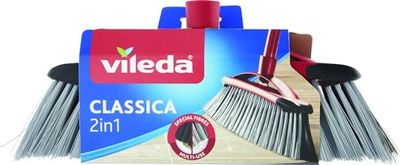 Vileda 141460 Balai intérieur synthétique 2em 1, plástico, colorido, 15 x 34 x 6 cm