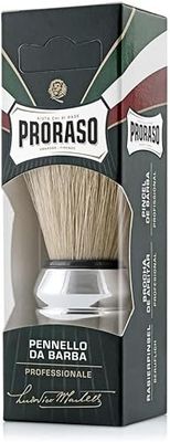 Proraso | Blaireau de rasage – Blaireau pour savon à barbe en soies naturelles de porc – Accessoire pour rasage manuel traditionnel – Fabriqué en Italie