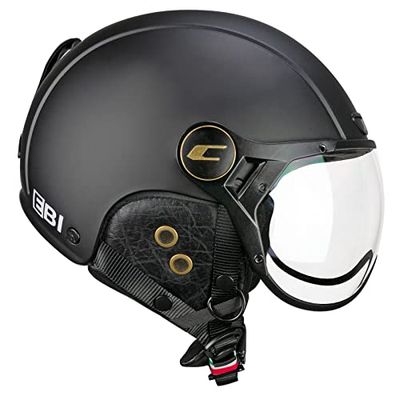 CGM Ebi Casque Ski Adulte Unisexe, Noir Opaque, XXL (61cm)