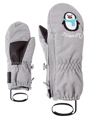 Ziener Baby LE ZOO MINIS - Guanti da sci/sport invernali, caldi, traspiranti, 92 cm, colore: Grigio