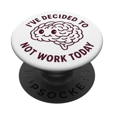 Divertido Lindo Lazy Cartoon Cerebro Humor Arte PopSockets PopGrip Adhesivo