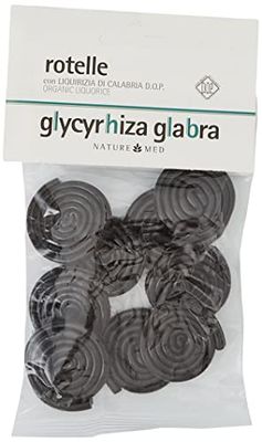 Glycy-rhiza glabra, Rotelle con liquirizia di calabria d.o.p bio, 100g