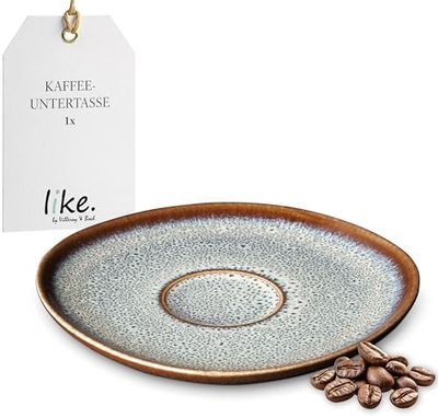 like. by Villeroy & Boch – Lave gris sous-tasse à café en grès, résistante au lave-vaisselle