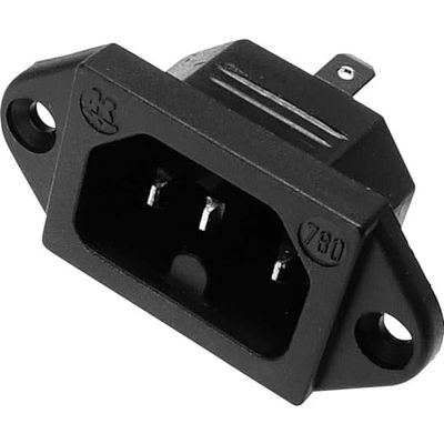 Kaiser 780/sw Warmteregiet-connector 780 stekker, inbouw verticaal totaal aantal polen: 2 + PE 10A zwart