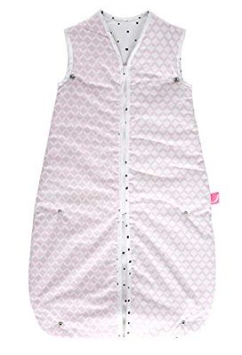 Mother hood Saco de Dormir para bebé 2 en 1 de 3 a 18 Meses, Forrado con Certificado Öko Tex Standard, Clase 1, Rosa Classics