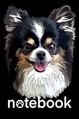 Chihuahua Notebook: Chiwawa Long Hair: Chihuahua Composition Notebook 120 Blank Pages 6x9 Chiwawa Gift Book for Women Mom Mommy Girl Men Dad Daddy Dog Lover
